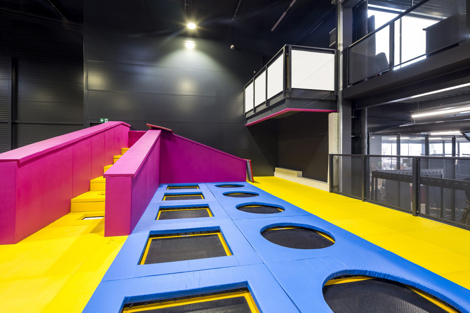 Woop! Trampoline Park interior design