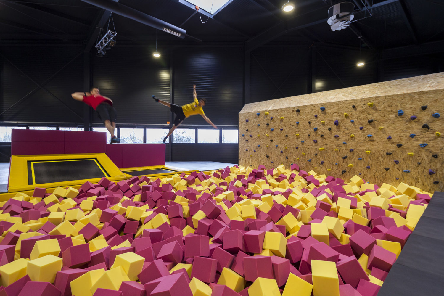 Woop! Trampoline Park interior design