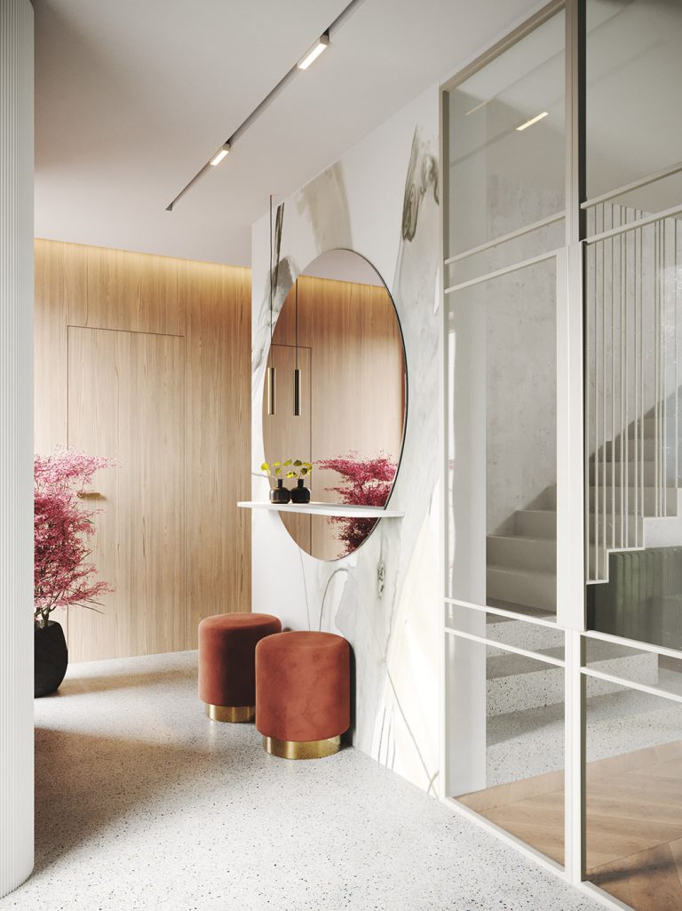 Elegant harmony, House interior design | Entrance