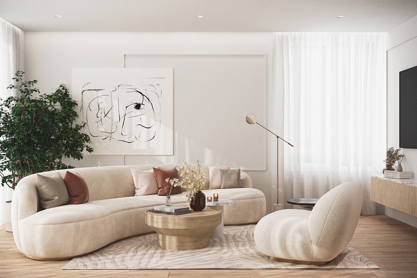 Prostornina | Destino, Apartment interior design | 3D visualisations: Maria Sidorova