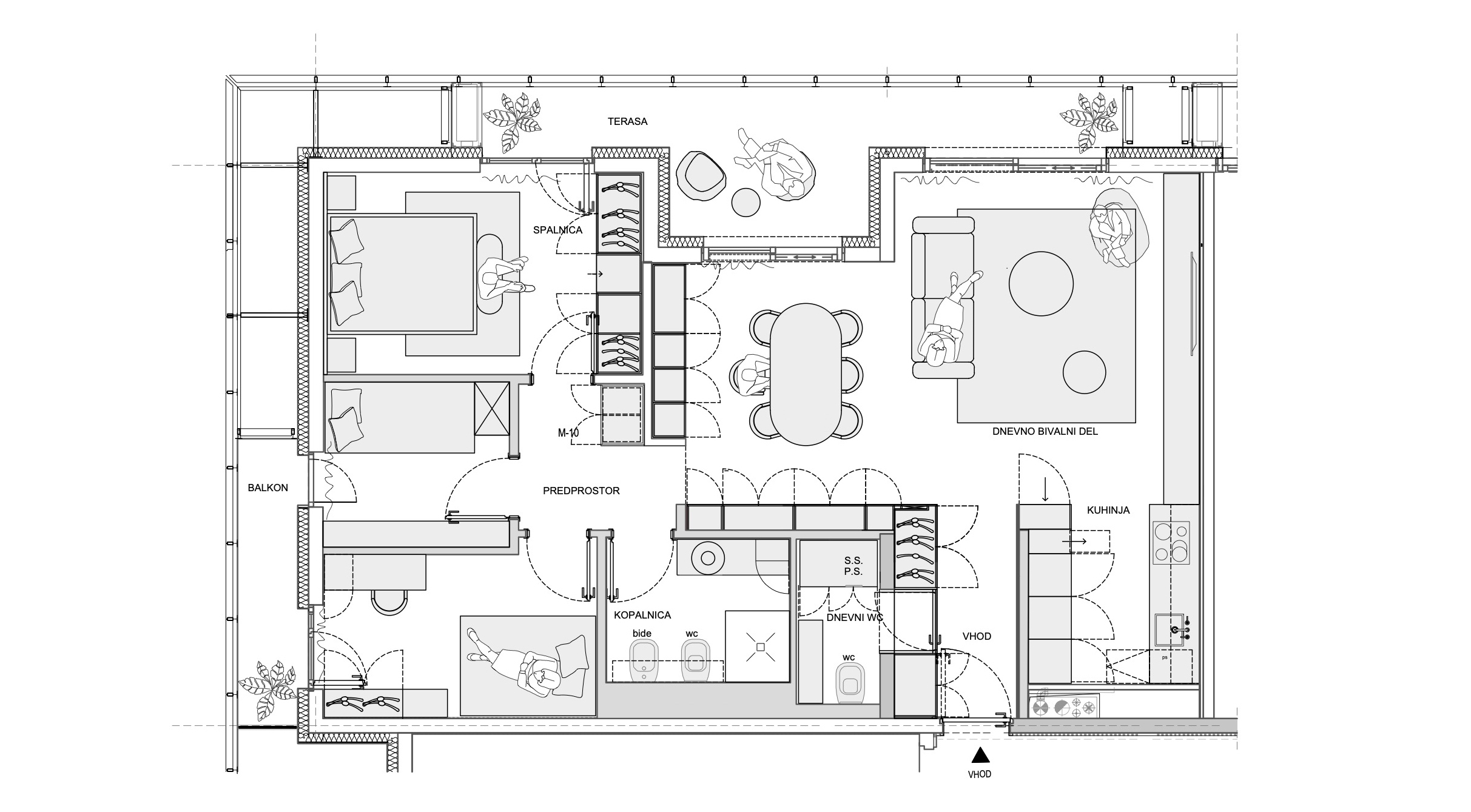 Prostornina | Memory lane, Family home interior design | Floor plan