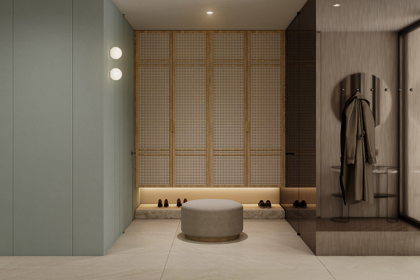 Prostornina | Zen Feel, Family home interior design | 3D visualisations: Maria Sidorova